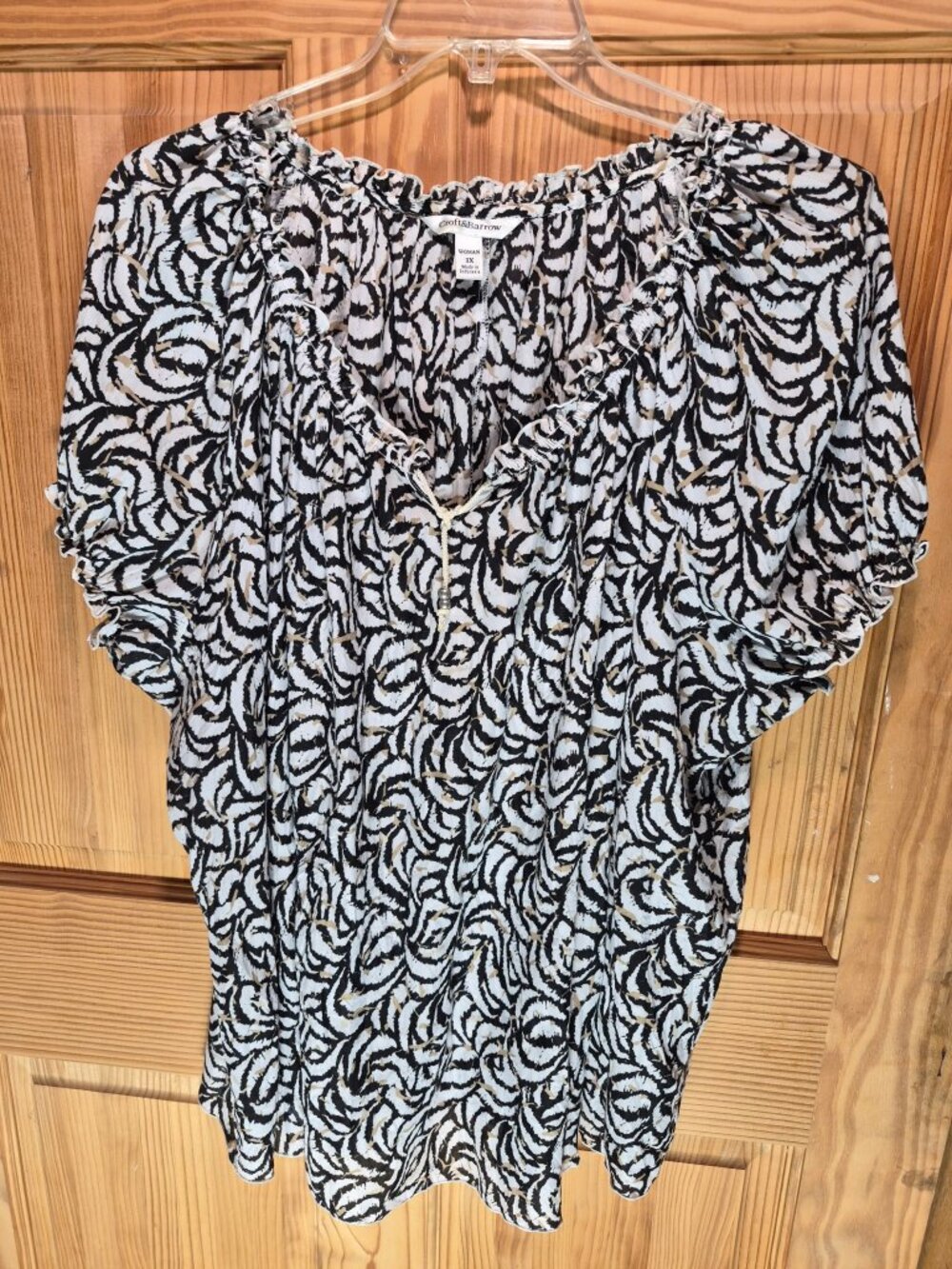 Croft & Barrow 3X Capped Sleeve Top